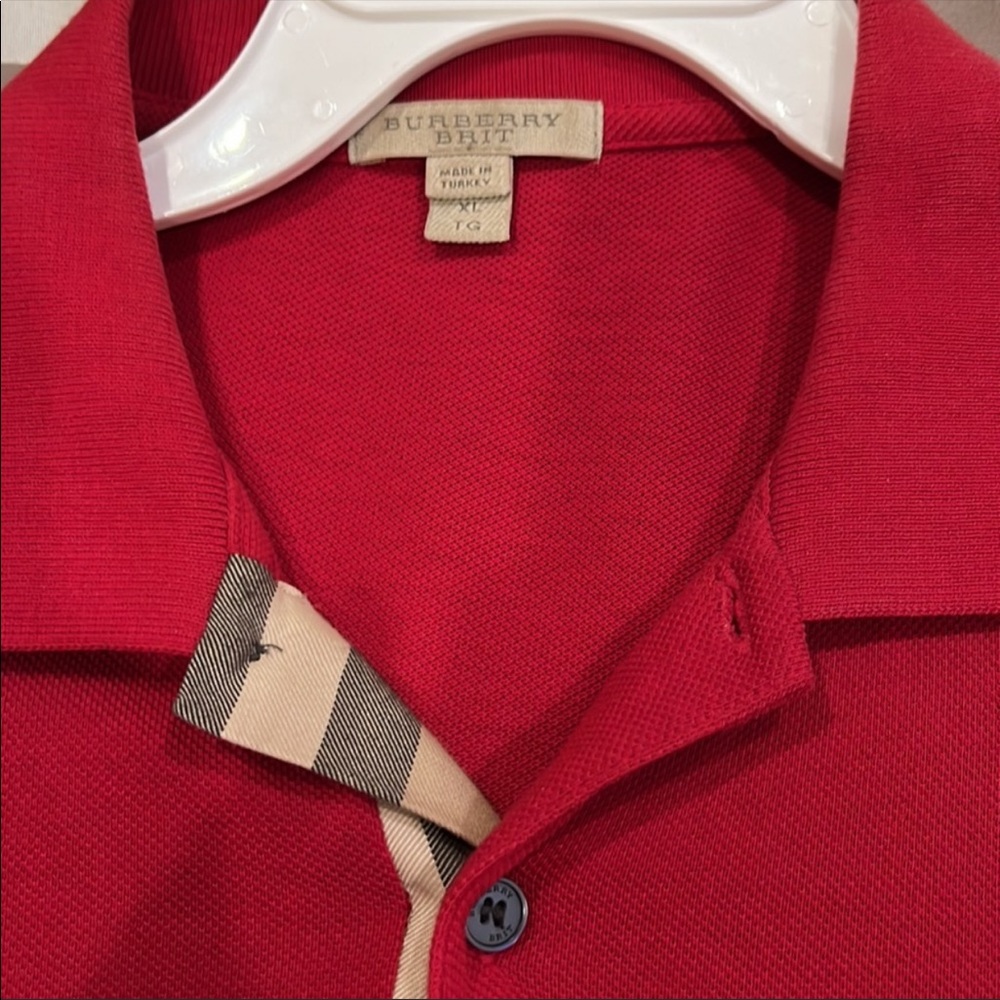 Burberry mens polo